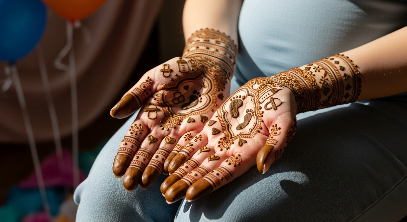 baby shower mehndi ft image